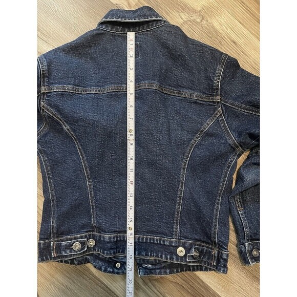 Y2K Gap Jacket Adult Small Blue Denim Trucker Button Up Casual Women - Picture 7 of 7